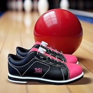 Women's Athletic Bowling Shoes - Black and Pink